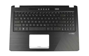 ASM17B13D0J9201 original Chicony clavier incl. topcase DE (allemand) noir/noir avec rétro-éclairage