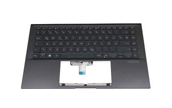 ASM19G56D0J9205 original Asus clavier incl. topcase DE (allemand) noir/anthracite avec rétro-éclairage