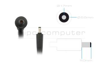 Acer Nitro 17 (AN17-42) original Chargeur 330 watts bordé