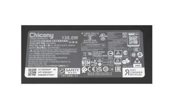 Acer Nitro V 16S AI (ANV16S-41) original Chargeur 135 watts normal