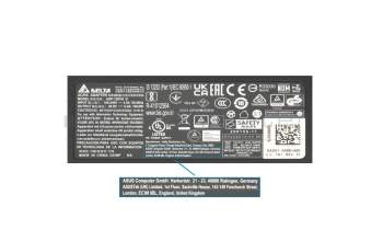 Alternative pour 0A001-00860900 original Asus chargeur 120 watts bordé connecteur droit
