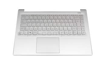 Alternative pour 40070390 original Medion clavier incl. topcase DE (allemand) argent/argent