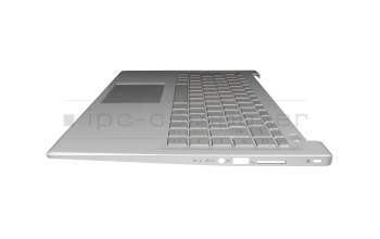 Alternative pour 40070390 original Medion clavier incl. topcase DE (allemand) argent/argent