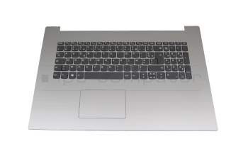 Alternative pour 5CB0R20188 original Lenovo clavier incl. topcase FR (français) gris/argent avec rétro-éclairage (Platinum Grey)