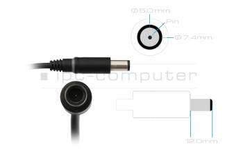 Alternative pour RYC97 original Dell chargeur 65 watts mince