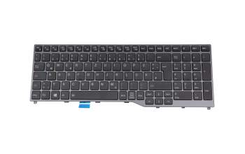 Alternative pour S26391-F2252-L221 original Fujitsu clavier DE (allemand) noir/noir avec rétro-éclairage