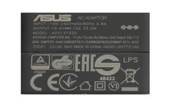 Asus P1801-T Transformer AIO original Chargeur 33 watts EU wallplug petit