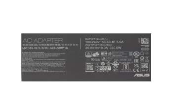 Asus ROG Strix SCAR 18 G835LR original Chargeur 380 watts angulaire