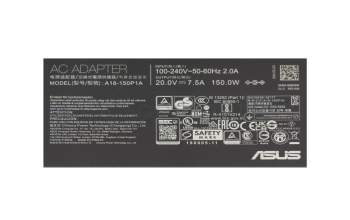 Asus TUF F15 FX506LH original Chargeur 150 watts angulaire Logo ROG