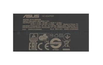 Asus VivoBook 13 Slate T3304GA original Chargeur USB-C 65 watts EU wallplug