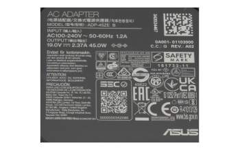 Asus VivoBook 16X D1605YA original Chargeur 45 watts