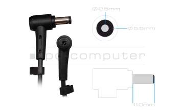 Asus VivoMini UN68U original Chargeur 65 watts arrondie