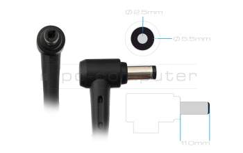 Asus VivoMini VC66C2 original Chargeur 120 watts bordé