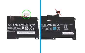 Batterie 53,8Wh original pour MSI Modern 15 A11SB/A11SBL/A11SBU (MS-1552)