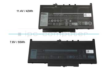 Batterie 55Wh original 7,6V pour Dell Latitude 12 (E7270)