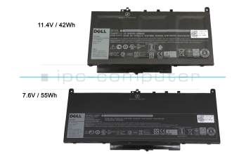 Batterie 55Wh original 7,6V pour Dell Latitude 12 (E7270)
