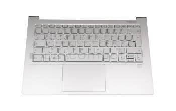 C05-04036 2008261633 original Lenovo clavier incl. topcase DE (allemand) argent/argent avec rétro-éclairage