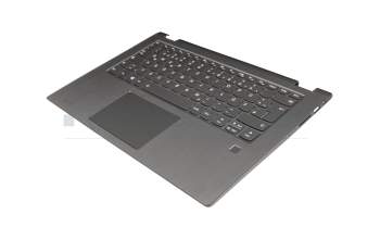 C3E430TC14E0 original Lenovo clavier incl. topcase DE (allemand) gris/gris avec rétro-éclairage