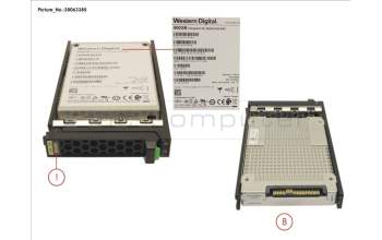 Fujitsu SSD SAS 12G MU 400GB IN SFF SLIM pour Fujitsu PrimeQuest 3800B2