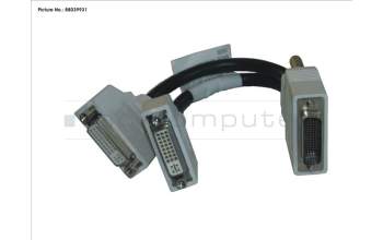 Fujitsu CABLE DMS59 TO DUAL DVI-I pour Fujitsu Primergy RX2520 M1
