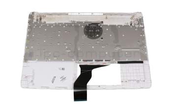 CK72060G original HP clavier incl. topcase DE (allemand) blanc/blanc avec rétro-éclairage