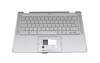 CL9E10HU original Acer clavier DE (allemand) argent avec rétro-éclairage