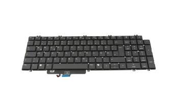 CN-07FGP5 original Dell clavier DE (allemand) gris/gris avec rétro-éclairage