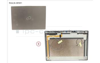 Fujitsu LCD BACK COVER BLACK TOUCH W/CAM pour Fujitsu LifeBook U9310