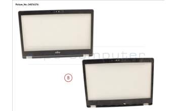 Fujitsu LCD FRONT COVER (W/ HELLO CAM) pour Fujitsu LifeBook U7410