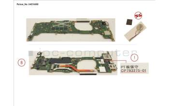 Fujitsu MAINBOARD ASSY I5-10310U (MS1) 8GB pour Fujitsu LifeBook U9310