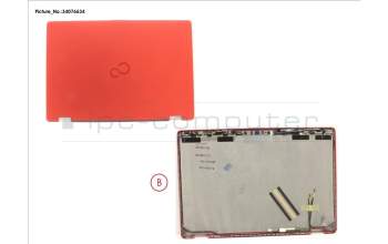 Fujitsu CP794038-XX LCD BACK COVER RED