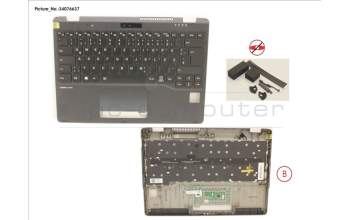 Fujitsu CP794059-XX UPPER ASSY INCL. KEYB GERMAN FOR PV