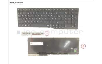 Fujitsu CP799805-XX KEYBOARD FRANCE (BLACK)