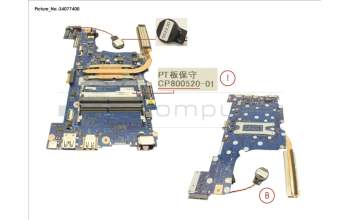 Fujitsu MAINBOARD ASSY I5 1035G1 pour Fujitsu LifeBook A3510