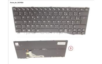 Fujitsu CP806522-XX KEYBOARD BLACK W/ BL FRANCE