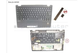 Fujitsu CP806837-XX UPPER ASSY INCL. KB GERMAN W/FP(TBT)4G