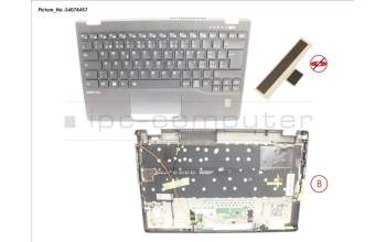 Fujitsu CP806867-XX UPPER ASSY INCL. KB SWISS W/FP(TBT)4G