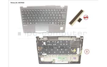 Fujitsu CP806875-XX UPPER ASSY INCL. KB FRANCE W/PV(TBT)