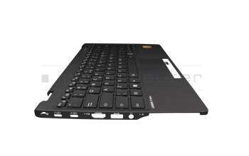 CP822314-01 original Fujitsu clavier incl. topcase US (anglais) noir/noir avec rétro-éclairage
