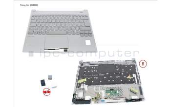 Fujitsu CP846385-XX UPPER ASSY INCL. KB GERMAN WHITE W/ PV