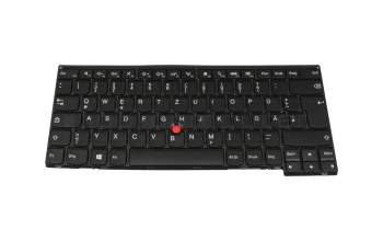 CS13T-GER original Lenovo clavier DE (allemand) noir/noir abattue avec mouse stick