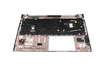 CT2560 original HP clavier incl. topcase DE (allemand) noir/argent avec rétro-éclairage et mouse stick