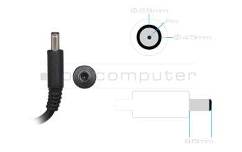 Chargeur 65 watts original pour Dell Inspiron 11 (3153)