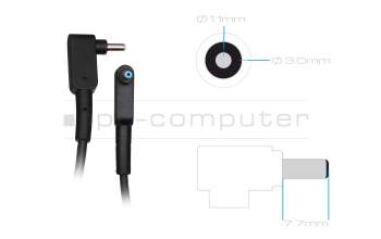 Chargeur 90 watts angulaire original pour Acer Aspire 5 (A515-57G)