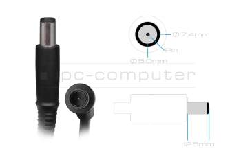 Chargeur 90 watts original pour HP Compaq Presario CQ61-415SG (WD418EA)
