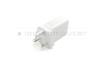 Chargeur USB 18 watts UK wallplug blanc original pour Asus Fonepad 7 (ME175KG)