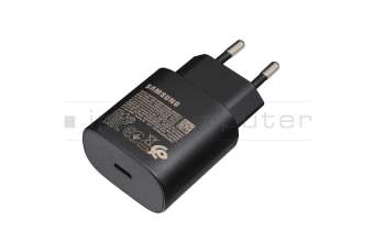Chargeur USB-C 25 watts EU wallplug original incl. cordon secteur pour Samsung Galaxy Book Go (NP345XLA)