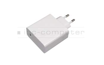 Chargeur USB-C 65 watts EU wallplug blanc original pour Huawei MateBook 13 2019/2020