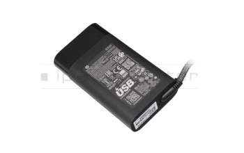 Chargeur USB-C 65 watts arrondie original pour HP Elite x2 1012 G2