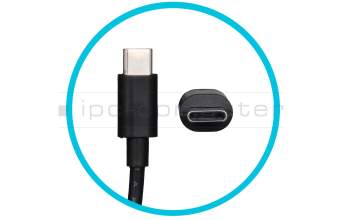 Chargeur USB-C 65 watts arrondie original pour LG Gram 16 (16T90Q)